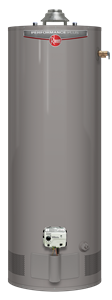 large gray water heater